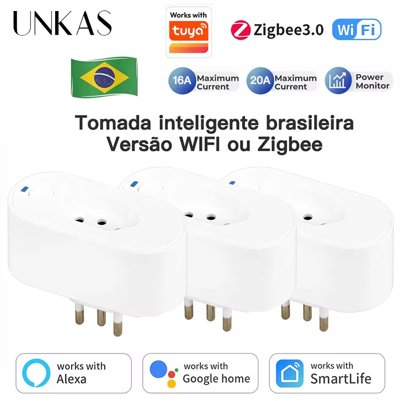 Home Cinema Alexa - UNKAS, Tuya Brezilya Priz WIFI veya