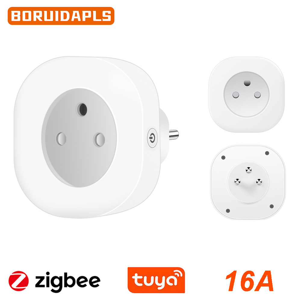 Home Cinema Alexa - BORUIDAPLS Tuya Zigbee Akıllı Priz AB/FR/İsrail/Brezilya/İsviçre