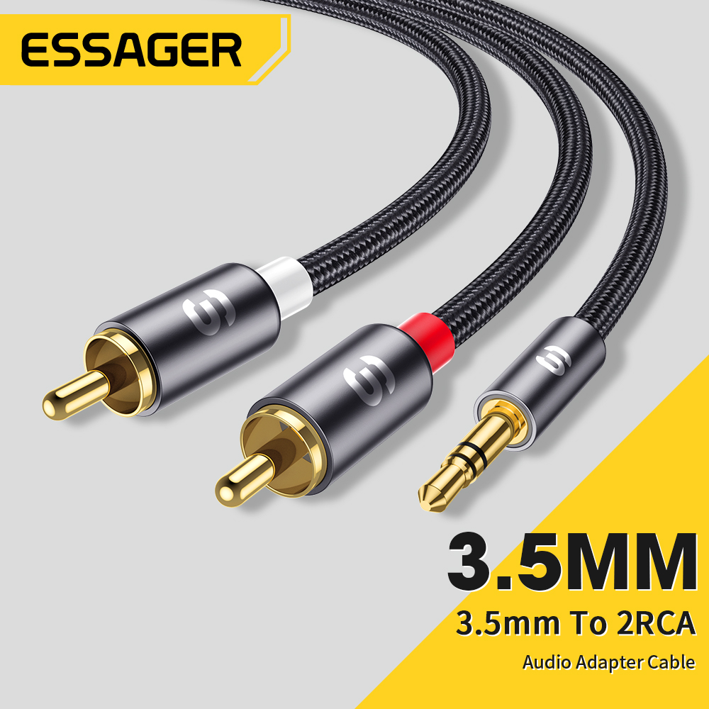 Home Cinema Beamer - Essager RCA Ses Kablosu Stereo 3.5mm