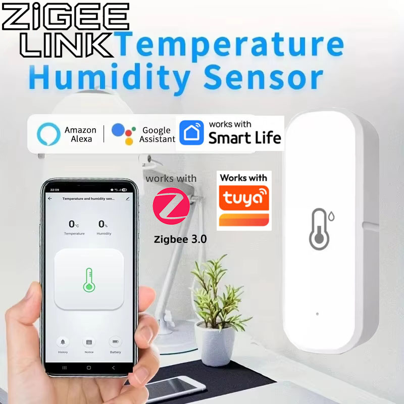 Home Cinema Alexa - Tuya Zigbee 3.0 Sıcaklık Nem Sensörü